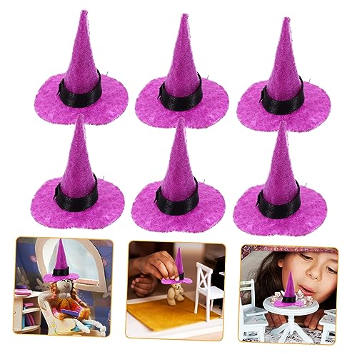 Milisten 10 Stk. Elfenhut Hexenhutdekorationen Für Klein Hexenhut Requisite Zerzaust Miniatur Halloween-filzhut Party Winzig Halloween-kopfschmuck Mini-filzhut-anhänger Filzstoff Violett Milisten 10 Stk. Elfenhut Hexenhutdekorationen Für Klein Hexenhut Requisite Zerzaust Miniatur Halloween-filzhut Party Winzig Halloween-kopfschmuck Mini-filzhut-anhänger Filzstoff Violett von Milisten