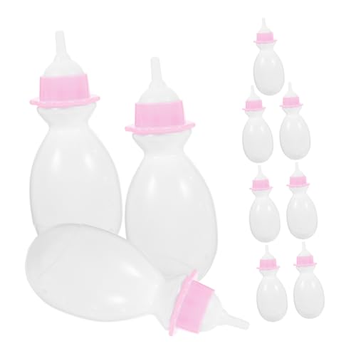 Milisten 10 Stück Babyflasche Puppenflasche Puppenmilchflasche geben vor, Modell zu Sein Puppenfutterflasche Plastik Weiß Milisten 10 Stück Babyflasche Puppenflasche Puppenmilchflasche geben vor, Modell zu Sein Puppenfutterflasche Plastik Weiß von Milisten