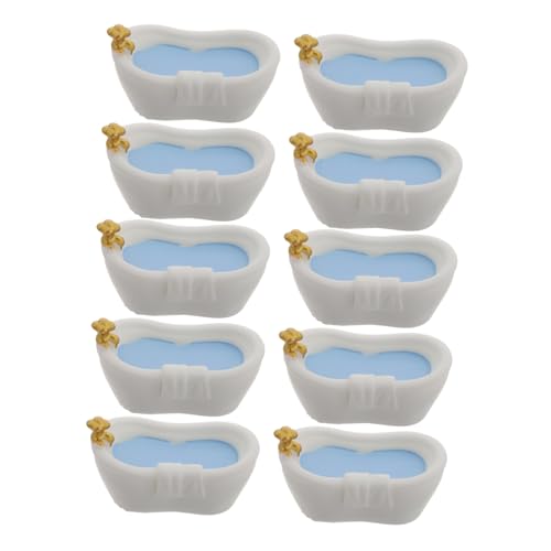 Milisten 10 Stück Babyhausbadewanne Miniatursachen Mini -Wanne Mini -Spielzeugbadwanne Puppenhaus-Badewanne Mini-Badewanne Zubehör für Puppenhäuser Mini-Sachen Plastik Weiß Milisten 10 Stück Babyhausbadewanne Miniatursachen Mini -Wanne Mini -Spielzeugbadwanne Puppenhaus-Badewanne Mini-Badewanne Zubehör für Puppenhäuser Mini-Sachen Plastik Weiß von Milisten