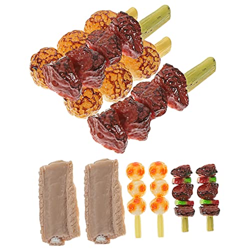 Milisten 10 Stück Barbecue -Spießspielzeuge Grillspieß Grill Requisiten Essen realistisches Spielfutter Plastikspielfutter Grill-Spielspielzeug Grillspielzeug PVC Milisten 10 Stück Barbecue -Spießspielzeuge Grillspieß Grill Requisiten Essen realistisches Spielfutter Plastikspielfutter Grill-Spielspielzeug Grillspielzeug PVC von Milisten