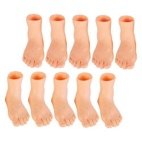 Milisten 10 Stück Beige Vinyl Finger Füße Winzige Finger Hände Handpuppe Herstellung Kit Fingerpuppe von Milisten