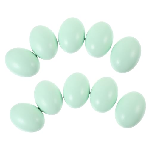 Milisten 10 Stück Bemaltes Eier Vorgibt Hühnerei Eierdekorationen Für Den Desktop Party-Eier- Kleine Leere Spielzeuge Für Eier Spielzeugeier Green Holz Milisten 10 Stück Bemaltes Eier Vorgibt Hühnerei Eierdekorationen Für Den Desktop Party-Eier- Kleine Leere Spielzeuge Für Eier Spielzeugeier Green Holz von Milisten