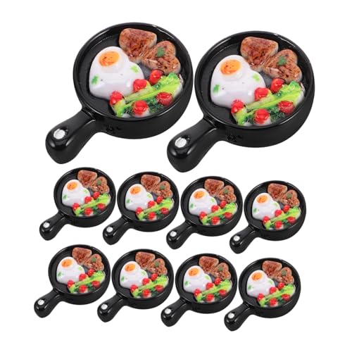 Milisten 10 Stück Bratpfannen-frühstücksspielzeug Mini-Essen Künstliches Essen Puppenhauszubehör Falsches Spiegelei Spiegeleierpfanne Spiegelei- Minature Dinge Plastik Milisten 10 Stück Bratpfannen-frühstücksspielzeug Mini-Essen Künstliches Essen Puppenhauszubehör Falsches Spiegelei Spiegeleierpfanne Spiegelei- Minature Dinge Plastik von Milisten