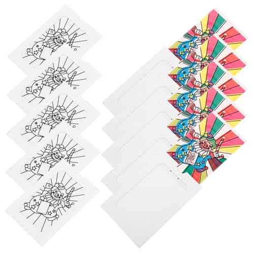 Milisten 10 Stück Clown Farbwechselkarte Bausatz Party Halloween Mini-Poster Male Dein Eigenes Puzzle Aus Marmorierungsset Farbpuzzle Färben Sie Ihre Eigenen Aufkleber Kinderbücher Plastik Milisten 10 Stück Clown Farbwechselkarte Bausatz Party Halloween Mini-Poster Male Dein Eigenes Puzzle Aus Marmorierungsset Farbpuzzle Färben Sie Ihre Eigenen Aufkleber Kinderbücher Plastik von Milisten