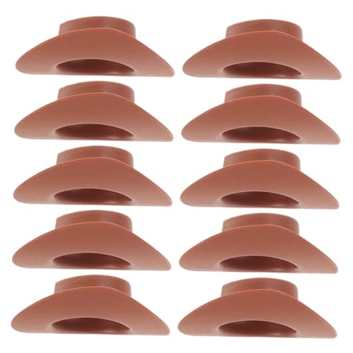 Milisten 10 Stück Cowboy Hüte Braune Puppenhüte für Kreative Bastelprojekte Langlebiges Material für DIY und Puppenaccessoires für Looks Milisten 10 Stück Cowboy Hüte Braune Puppenhüte für Kreative Bastelprojekte Langlebiges Material für DIY und Puppenaccessoires für Looks von Milisten