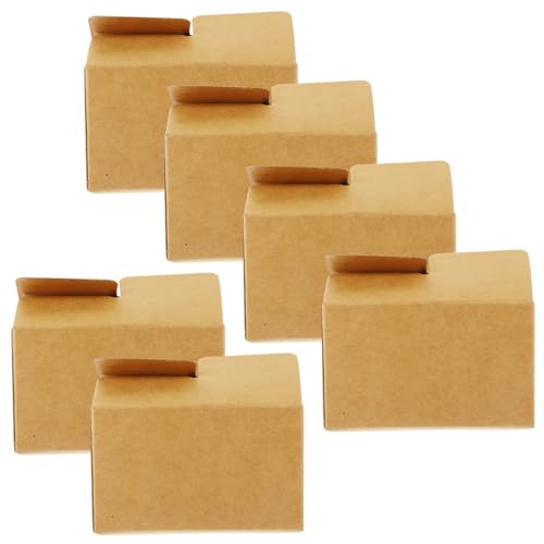 Milisten 10 Stück DIY Boxen Puppenhausmöbel Puppenhausmöbel Puppenmöbel Mini Dekoration Puppe Mini Boxen Mini Möbel Modell DIY Braunes Kraftpapier von Milisten