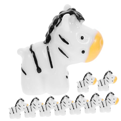 Milisten 10 Stück Dekoratives Teiliges Mini Zebra Doll für Sukkulenten Kreative Tischdekoration für Feiertage und Zuhause aus Hochwertigem Harz Geruchlos und Sicher von Milisten
