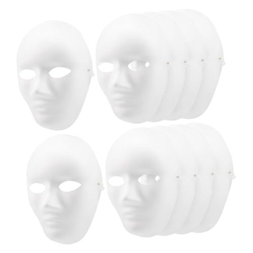 Milisten 10 Stück Diy Papiermaske zum Bemalen Unbemalte Maskerade Masken für Karneval Halloween und Cosplay Kreative Bastelmaske für Teenager und Erwachsene Milisten 10 Stück Diy Papiermaske zum Bemalen Unbemalte Maskerade Masken für Karneval Halloween und Cosplay Kreative Bastelmaske für Teenager und Erwachsene von Milisten