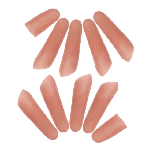 Milisten 10 Stück Falsche Fingerhüllen Daumenattrappe Langlebig für Bühnenperformance Nahaufnahme Illusion Halloween Dekoration Vielseitig für Spezialeffekte und Partys Milisten 10 Stück Falsche Fingerhüllen Daumenattrappe Langlebig für Bühnenperformance Nahaufnahme Illusion Halloween Dekoration Vielseitig für Spezialeffekte und Partys von Milisten
