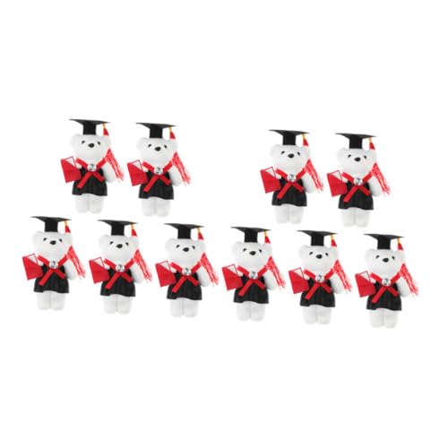 Milisten 10 Stück Graduierte Doktorbär Puppe Abschluss Bär Graduierung bär Puppe blumenstrauß Abschlussgeschenk für Graduation Plüschbär Blumenstrauß tragen Polyester Milisten 10 Stück Graduierte Doktorbär Puppe Abschluss Bär Graduierung bär Puppe blumenstrauß Abschlussgeschenk für Graduation Plüschbär Blumenstrauß tragen Polyester von Milisten
