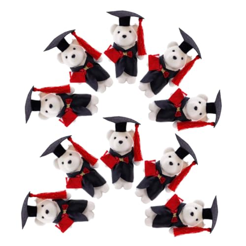 Milisten 10 Stück Graduierte Doktorbär Puppe Abschlussbär klein Mini-Abschlussbär Accessoires für die Abschlusssaison Abschluss Tierspielzeug kleine Bärenpuppe Polyester Milisten 10 Stück Graduierte Doktorbär Puppe Abschlussbär klein Mini-Abschlussbär Accessoires für die Abschlusssaison Abschluss Tierspielzeug kleine Bärenpuppe Polyester von Milisten