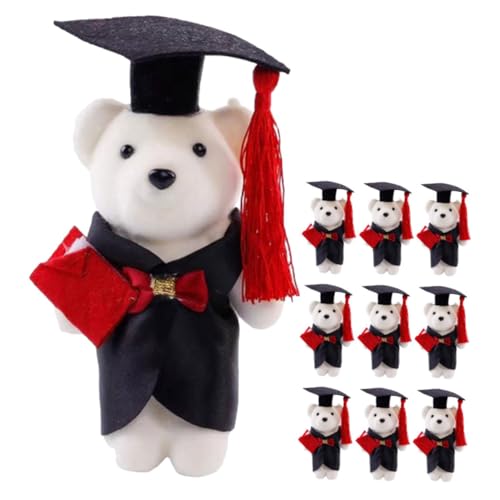 Milisten 10 Stück Graduierte Doktorbär Puppe kleine Bärenpuppe Abschluss-Stofftier Abschlussbär-Dekoration Plüschtiere der Abschlusssaison Grad Animal Doll Schaum Milisten 10 Stück Graduierte Doktorbär Puppe kleine Bärenpuppe Abschluss-Stofftier Abschlussbär-Dekoration Plüschtiere der Abschlusssaison Grad Animal Doll Schaum von Milisten