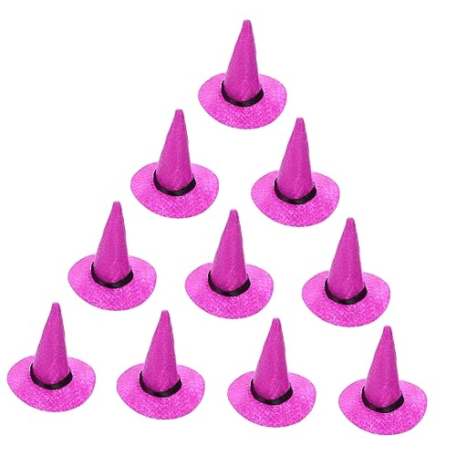 Milisten 10 Stück Halloween Weinflaschen Hüte Mini Hexenhüte aus Filz für Party Dekoration Lustige Weinflaschen Topper für Halloween Feiern und Festlichkeiten Milisten 10 Stück Halloween Weinflaschen Hüte Mini Hexenhüte aus Filz für Party Dekoration Lustige Weinflaschen Topper für Halloween Feiern und Festlichkeiten von Milisten