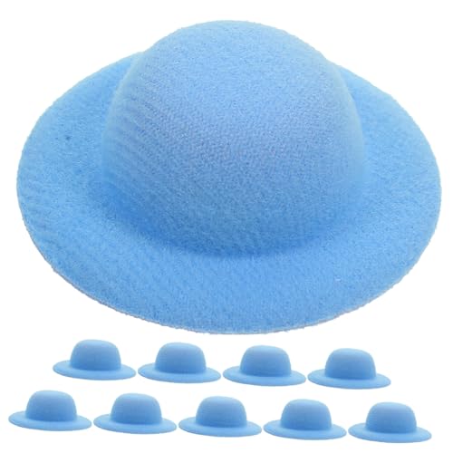 Milisten 10 Stück Kleines Strohhutspielzeug Mini-Hüte Kunsthandwerk Kappen Stoff Puppe Miniatur winzige Hüte Bauarbeiterhut Mini-Strickmützen kleine hüte Flanell Blue Milisten 10 Stück Kleines Strohhutspielzeug Mini-Hüte Kunsthandwerk Kappen Stoff Puppe Miniatur winzige Hüte Bauarbeiterhut Mini-Strickmützen kleine hüte Flanell Blue von Milisten