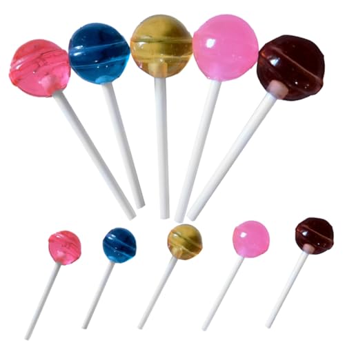 Milisten 10 Stück Lutschermodellspielzeug Puppe gefälschtes Lebensmittelmodell Nahrungsstütze gefälschte Essensrequisite Mini- -Lutscher-Modell Mini- -Dekore Harz Milisten 10 Stück Lutschermodellspielzeug Puppe gefälschtes Lebensmittelmodell Nahrungsstütze gefälschte Essensrequisite Mini- -Lutscher-Modell Mini- -Dekore Harz von Milisten