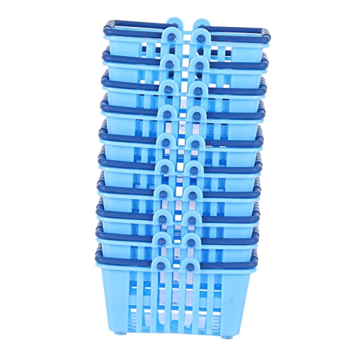 Milisten 10 Stück Mini Einkaufskorb Kleines Miniatur Aufbewahrung Mini Korb Modell Dekoration Ornament Mini Korb Kunststoff Blau Milisten 10 Stück Mini Einkaufskorb Kleines Miniatur Aufbewahrung Mini Korb Modell Dekoration Ornament Mini Korb Kunststoff Blau von Milisten