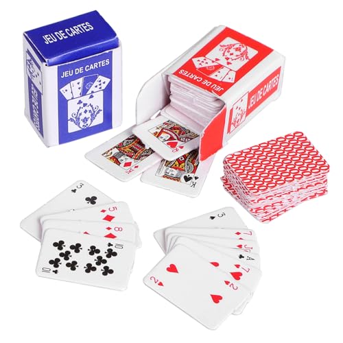 Milisten 10 Stück Mini-Spielkarten Puppenhaus Miniaturdeck Miniaturen vor, Spiel zu kindertagsgeschenke mini Spielkarten Mini -Hausdekoration Kinderspielzeug beschichtetes Papier Milisten 10 Stück Mini-Spielkarten Puppenhaus Miniaturdeck Miniaturen vor, Spiel zu kindertagsgeschenke mini Spielkarten Mini -Hausdekoration Kinderspielzeug beschichtetes Papier von Milisten