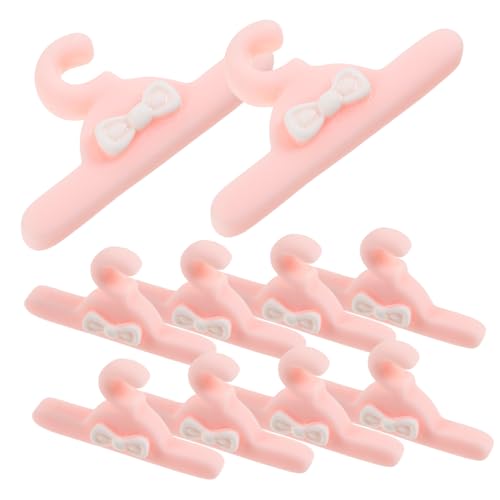 Milisten 10 Stück Mini-hausbedarf Puppe Winzige Hausaufhänger Drinnen Kind Künstlich Sparer Miniatur Kleiderbügel Klein Mini-hausaufhänger Plastik Rosa Milisten 10 Stück Mini-hausbedarf Puppe Winzige Hausaufhänger Drinnen Kind Künstlich Sparer Miniatur Kleiderbügel Klein Mini-hausaufhänger Plastik Rosa von Milisten