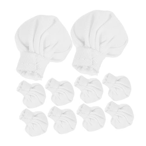 Milisten 10 Stück Mini -kochhut Mini-Zylinder Mini-Hut Zum Basteln Kleine Hüte Dekoration Mini- Zum Basteln Winziger Tops-Hut Kleine Hüte Für Puppen Stoff Weiß von Milisten
