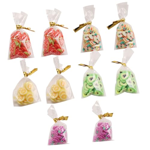 Milisten 10 Stück Miniatur-Süßigkeiten- für kinderspielzeug ziernieten Toys for Mini-DIY- Mini - Miniatur-Süßigkeitsmodell Gummi von Milisten