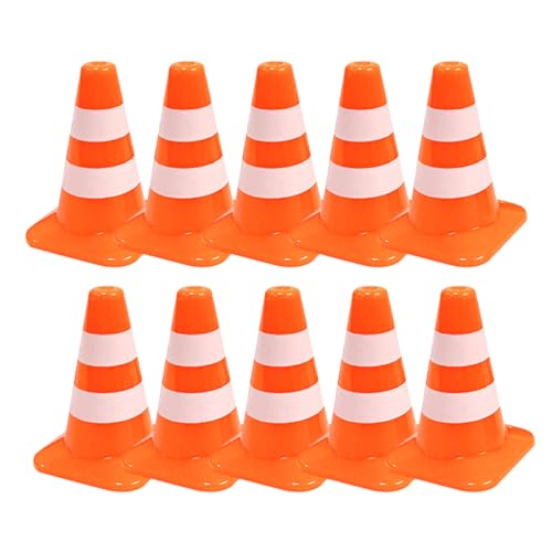 Milisten 10 Stück Miniatur Verkehrshütchen Pack Mini Barricade Traffic Cones für DIY Szenen Modellbau und Leicht Robust und Sicher für Kreative Projekte und Lernspielzeug Milisten 10 Stück Miniatur Verkehrshütchen Pack Mini Barricade Traffic Cones für DIY Szenen Modellbau und Leicht Robust und Sicher für Kreative Projekte und Lernspielzeug von Milisten