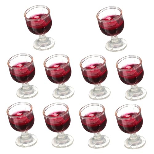 Milisten 10 Stück Miniatur-weinglas-Ornamente Miniaturen Zum Basteln Dolly-House-Brille Puppenhaus-dekore Dekorativ Puppenhaus-Ornament Mini-tassen Miniaturflöte Hauszubehör Gläser Rot PVC Milisten 10 Stück Miniatur-weinglas-Ornamente Miniaturen Zum Basteln Dolly-House-Brille Puppenhaus-dekore Dekorativ Puppenhaus-Ornament Mini-tassen Miniaturflöte Hauszubehör Gläser Rot PVC von Milisten