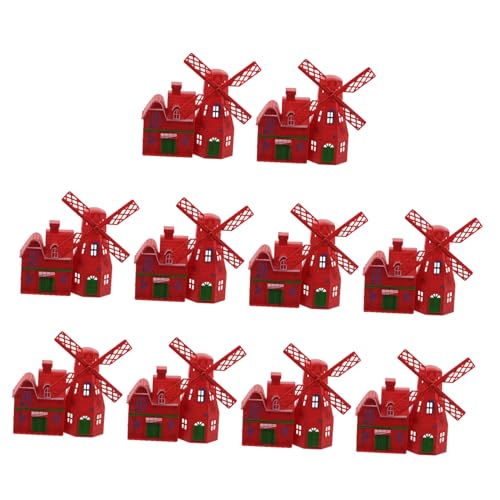 Milisten 10 Stück Miniatures Feengarten Feengartenzubehör Feenhaftes Gartenhaus Dekorative Windmühle Blumentopfverzierungen Mini-Cottage-Ornament Pflanzentöpfe Mini-ferienhaus Rot Plastik Milisten 10 Stück Miniatures Feengarten Feengartenzubehör Feenhaftes Gartenhaus Dekorative Windmühle Blumentopfverzierungen Mini-Cottage-Ornament Pflanzentöpfe Mini-ferienhaus Rot Plastik von Milisten