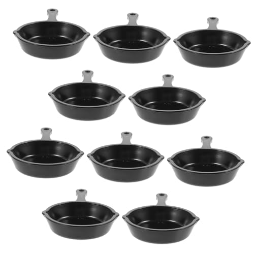 Milisten 10 Stück Minipfanne winzig Mini-Küchenhelfer Kochen Miniatur Kochgeschirr für Puppenstuben Puppenhaus-Bratpfannen Puppenhaus Küche Mini-Küchenutensilien Mini-Pfanne Plastik Schwarz Milisten 10 Stück Minipfanne winzig Mini-Küchenhelfer Kochen Miniatur Kochgeschirr für Puppenstuben Puppenhaus-Bratpfannen Puppenhaus Küche Mini-Küchenutensilien Mini-Pfanne Plastik Schwarz von Milisten