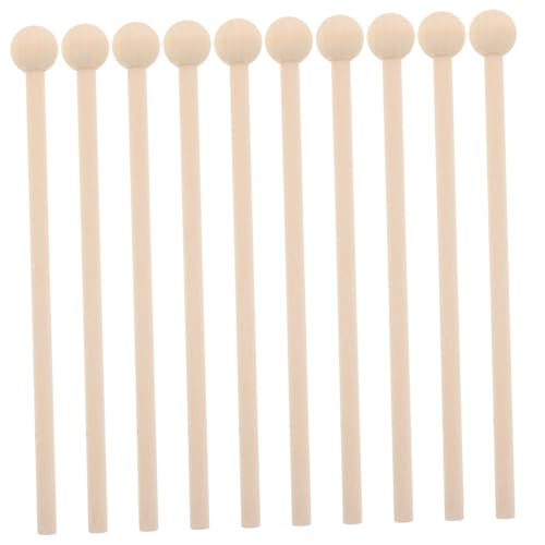 Milisten 10 Stück Percussion Drum Stick Für Lochballons Für Klingelstab Glocken Für Musikstöcke Trommeln Garnschlägel Handgelenkglocken Orff Schlägel Holz Khaki Milisten 10 Stück Percussion Drum Stick Für Lochballons Für Klingelstab Glocken Für Musikstöcke Trommeln Garnschlägel Handgelenkglocken Orff Schlägel Holz Khaki von Milisten