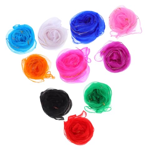 Milisten 10 Stück Performance Tücher Bunte Tanzschals aus Chiffon für Mädchen Accessoires für Musik Bewegung und Kindergartenaufführungen Milisten 10 Stück Performance Tücher Bunte Tanzschals aus Chiffon für Mädchen Accessoires für Musik Bewegung und Kindergartenaufführungen von Milisten