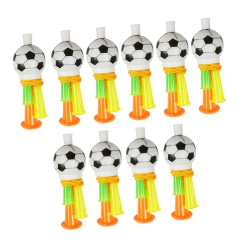 Milisten 10 Stück Plastik Trompeten für Fußballspiele Lauter Cheer Horn für Sportveranstaltungen und Partys für Fans und Cheerleader Milisten 10 Stück Plastik Trompeten für Fußballspiele Lauter Cheer Horn für Sportveranstaltungen und Partys für Fans und Cheerleader von Milisten