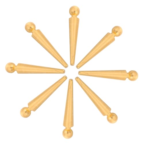 Milisten 10 Stück Punktestifte für das Spiel Zubehör für Brettspiele Cribbage-Heringe Krippenklammern einzigartig Krippenbrettklammern Krippenklammern aus Metall Krippenzubehör Eisen Golden von Milisten