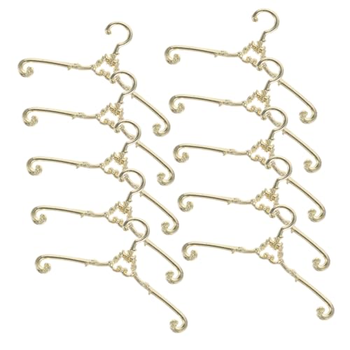Milisten 10 Stück Puppenaufhänger Mini Kleiderständer Kleiderbügel Für Puppen Zarte Kleine Kleiderbügel Puppen Aufhänger Hängende Kleine Kleiderbügel Puppenkleiderbügel Golden Legierung Milisten 10 Stück Puppenaufhänger Mini Kleiderständer Kleiderbügel Für Puppen Zarte Kleine Kleiderbügel Puppen Aufhänger Hängende Kleine Kleiderbügel Puppenkleiderbügel Golden Legierung von Milisten