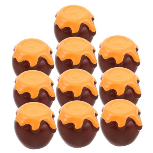 Milisten 10 Stück Puppenhaus Miniatur Honiggläser Mini Glas Modell Winziger Honigtopf Requisite Rollenspiel Spielzeug Für Mini Mikro Landschaft Dekorationen von Milisten