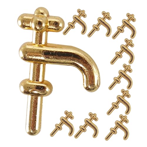 Milisten 10 Stück Puppenhaus Zubehör Realistische Badezimmer Küchen Deko für Detailreiche Puppenmöbel Badezimmer und Küche von Milisten