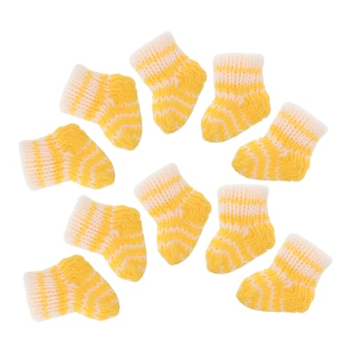 Milisten 10stücke Miniatur-stricksocken Puppen-socken Zum Anziehen Farbige DIY-Puppen-Accessoires Kleine Wintersocken Zum Dekorieren Milisten 10stücke Miniatur-stricksocken Puppen-socken Zum Anziehen Farbige DIY-Puppen-Accessoires Kleine Wintersocken Zum Dekorieren von Milisten
