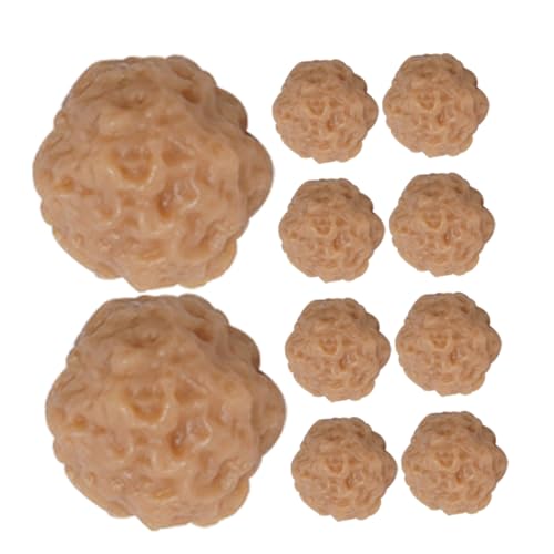 Milisten Künstliche Rindfleischbällchen 10 Stücke Realistisches Spielzeug für Küche Party Dekoration PVC Nachbildung für Fotografie Requisiten von Milisten