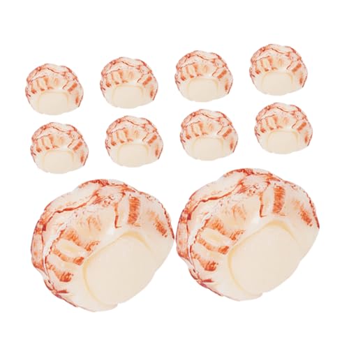 Milisten 10 Stück Realistisches Jakobsmuschelfleisch: Mini-Requisiten, Künstliche Meeresfrüchte Für Kinder, Rollenspielküche, DIY-Kochen Und Kreatives Spielen Für Jungen Und Mädchen Milisten 10 Stück Realistisches Jakobsmuschelfleisch: Mini-Requisiten, Künstliche Meeresfrüchte Für Kinder, Rollenspielküche, DIY-Kochen Und Kreatives Spielen Für Jungen Und Mädchen von Milisten