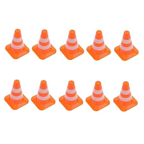 Milisten 10 Stück Sandtisch Ornamente Sicherheitskegel Kleine Für Den Außenbereich Kleine Verkehrskegel Simulation Von Verkehrszeichen Offensichtliche Verkehrszeichen Pädagogisches von Milisten