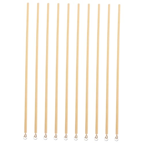 Milisten 10 Stück Schattenpuppen Steuerstab Schattenpuppen Steuergriff Schattenpuppen Armstab Schattenpuppen Zubehör Stützstab Schattenpuppen Stab Für Die Armkontrolle Beige Holz von Milisten