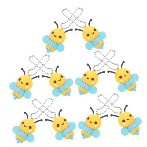 Milisten 10 Stück Schlüsselanhänger Schlüsselbund Bienenspielzeug Bienenparty Bienendekor Rucksackanhänger Anhänger für die Schultasche kleiner Bienenschmuck PVC Milisten 10 Stück Schlüsselanhänger Schlüsselbund Bienenspielzeug Bienenparty Bienendekor Rucksackanhänger Anhänger für die Schultasche kleiner Bienenschmuck PVC von Milisten