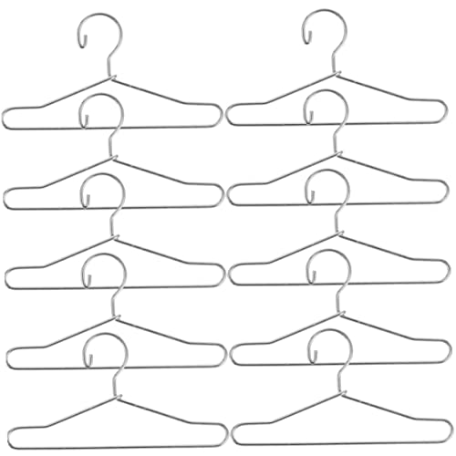 Milisten 10 Stück Simulation -Puppen-Kleiderbügel Kleiner puppenaufhänger Kleiderbügel für Puppen kleiderständer Mini-Kleiderhalter Miniatur-Kleiderbügel zum Basteln Metall Silber Milisten 10 Stück Simulation -Puppen-Kleiderbügel Kleiner puppenaufhänger Kleiderbügel für Puppen kleiderständer Mini-Kleiderhalter Miniatur-Kleiderbügel zum Basteln Metall Silber von Milisten