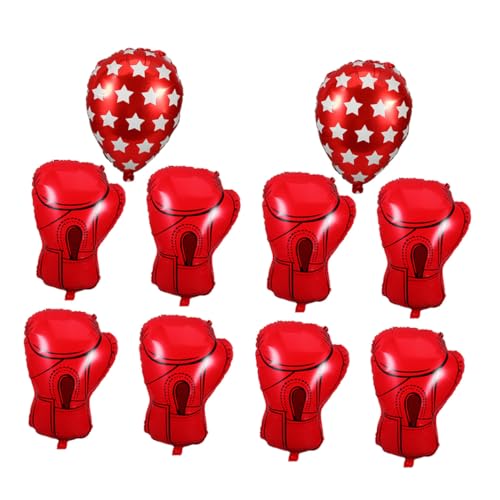 Milisten 10 Stück Teiliges Boxing Party Dekorationen Rote Glänzende Aluminiumfolie Boxhandschuh Ballons und Sandsack Ballons Lebendige Sport-party Deko für Boxing Fans und Geburtstagsfeiern Milisten 10 Stück Teiliges Boxing Party Dekorationen Rote Glänzende Aluminiumfolie Boxhandschuh Ballons und Sandsack Ballons Lebendige Sport-party Deko für Boxing Fans und Geburtstagsfeiern von Milisten