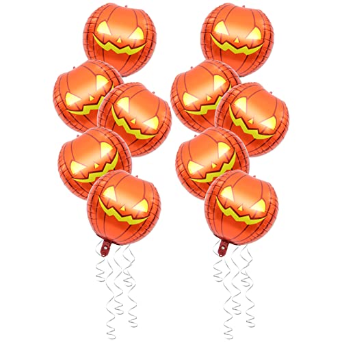 Milisten 10 Stück Teiliges Halloween Kürbis Folienballons Kreative Aufblasbare Dekoration für Halloween Party Leuchtende Farben Party Requisiten Milisten 10 Stück Teiliges Halloween Kürbis Folienballons Kreative Aufblasbare Dekoration für Halloween Party Leuchtende Farben Party Requisiten von Milisten