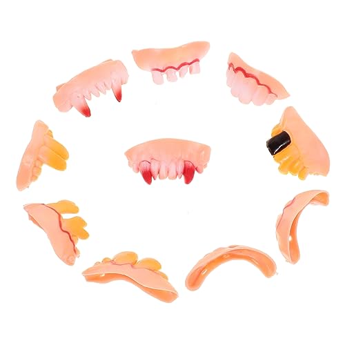 Milisten 10 Stück Teiliges Halloween Zahnersatzset Gruselige Lustige Fake Zähne für Kostümpartys Cosplay Fotorequisiten für Halloween Dekoration und Schaurige Milisten 10 Stück Teiliges Halloween Zahnersatzset Gruselige Lustige Fake Zähne für Kostümpartys Cosplay Fotorequisiten für Halloween Dekoration und Schaurige von Milisten