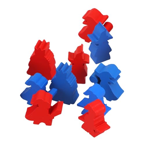 Milisten 10 Stück Teiliges Holz Schachfiguren Kleine Schachstücke für Brettspiele Tischspiel Zubehör Mixed Style Tragbar Leicht und Stabil für Unterhaltung und Spieleabende von Milisten