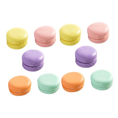 Milisten 10 Stück Teiliges Künstliches Macaron Realistische und Bruchfeste Dessertmodelle Bunte Fotorequisiten für Bäckerei Hochzeit Restaurant und Partydekoration von Milisten