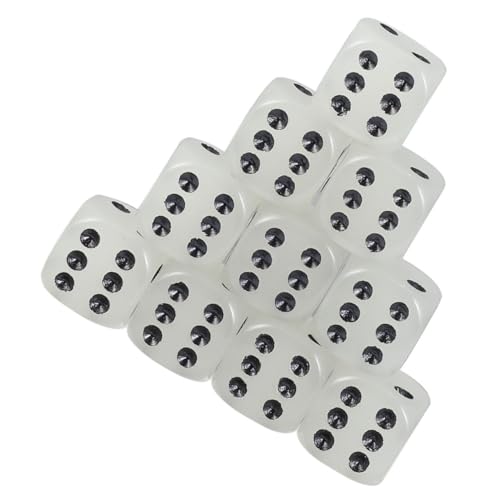 Milisten 10 Stück Teiliges Leuchtende Würfel Rundliche Ecken Nachtlichtwürfel für Party Ktv Spiele Leicht Tragbar Sicher Langlebig Schwarz mit Leuchtpunkten von Milisten