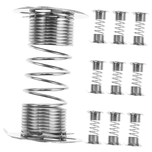 Milisten 10 Stück Teiliges Metall Federbasis für Auto Armaturenbrett Doppelseitiger Kleber Flexible Wackelkopf Puppen Basis Kompatibel mit DIY Tanzspielzeug Langlebige Federhalterung für von Milisten