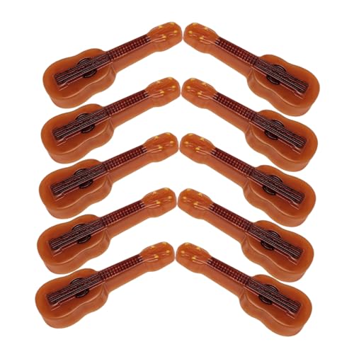 Milisten 10 Stück Teiliges Mini Gitarrenmodell Dekorative Miniatur Musikinstrumente für Puppenhaus Vintage Stil Detailreiche Resin Gitarren für Heimdekoration und Miniaturlandschaften Milisten 10 Stück Teiliges Mini Gitarrenmodell Dekorative Miniatur Musikinstrumente für Puppenhaus Vintage Stil Detailreiche Resin Gitarren für Heimdekoration und Miniaturlandschaften von Milisten